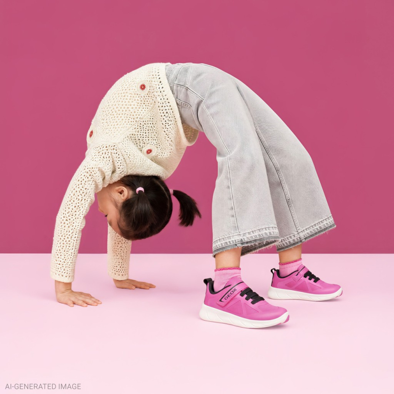 Кроссовки Geox Foot-Run Barefoot fuchsia/black