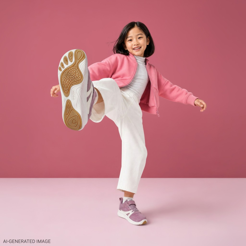 Кроссовки Geox Foot-Run Barefoot old rose/white