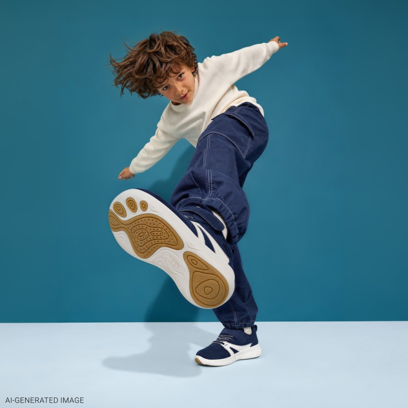 Кроссовки Geox Foot-Run Barefoot dk navy/white